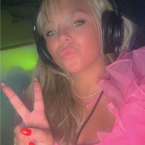 English Factory Pink Ruffle Crop Top